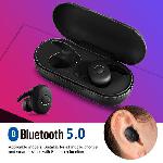 DT-1 TWS Bluetooth 5.0 Bi-audió fülhallgató töltődobozban