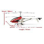 Helicopter három csatornás távirányító giroszkóp 800L 730x120x260 mm
