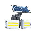 Napelemes kültéri fény- és mozgásérzékelős lámpa / mikrohullámú érzékelővel JL-COB22