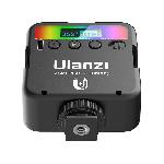 Ulanzi VL49 mini RGB LED videólámpa - állítható szín és -színhőmérséklet, akkumulátor, vakupapucs foglalat