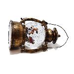 Karácsonyi világító lámpás, hógömb, 20 cm 