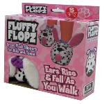 Fluffy Flopz Bolyhos Plüss papucs gyerekeknek és fiátaloknak mozgatható Fülekkel