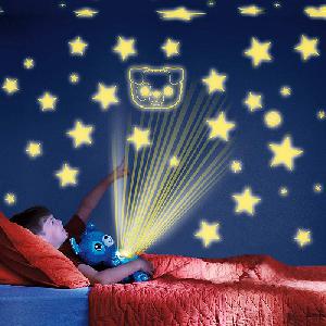 Star Belly világító plüss kutyus / csillagkivetítős éjszakai fény