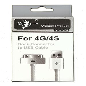 For iPhone 4G/4S Dock Connector to USB Cabel SJX-0004
