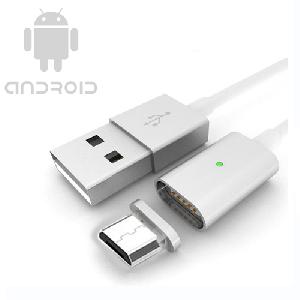 Mágneses USB telefontöltő kábel Androidos készülékekhez 1m