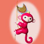 Kötélmászó majom - Monkey Climbing Rope - több színben