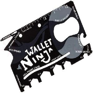 Wallet Ninja - 18 az 1-ben hitelkártya méretű zsebszerszám