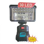 Akkumulátoros Munkalámpa, 30 LED-Es, 24V - FK-LAM-04