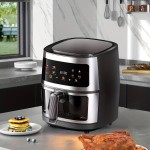 Air Fryer forró levegős sütő 8L - extra nagy, 2400W - KIMIYO CH23-371