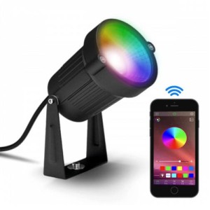 LED Kültéri Smart Lámpa Kerti Spotlámpa Bluetooth Vezérlés RGB IP65