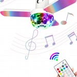 Bluetooth RGB multifunkciós lámpa beépített hangszóróval, zenére is működő led fénnyel színes led disco gömbbel, távirán