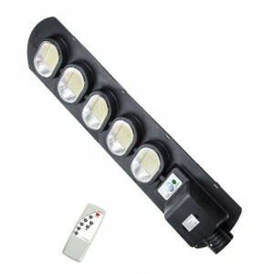 Napelemes szolár LED kültéri lámpa integrált szolár panellel távirányítóval 500W IP67