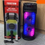 Hordozható RGB Party Hangszóró/Hangfal mikrofonnal ZQS-6210W BT